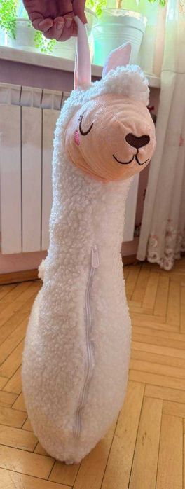 Довга плюшева альпака подушка обіймашка Іграшка лама альпака (як нова)