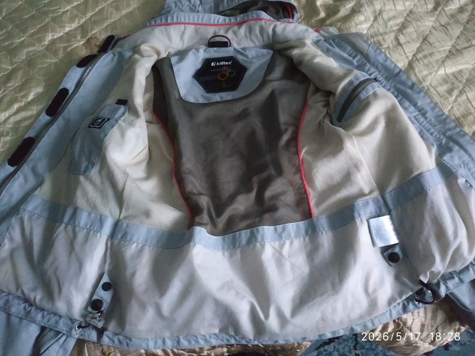 Kurtka dziecięca szara, r 152,firmy killtec, używana