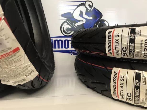 par de Pneus honda pcx 125 90/90-14 + 100/90-14 Bridgestone