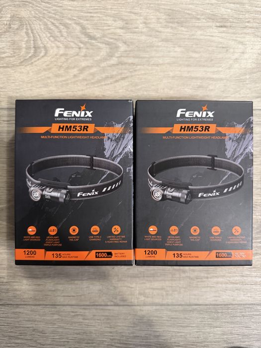 Налобний ліхтар Fenix HM53R з акумулятором