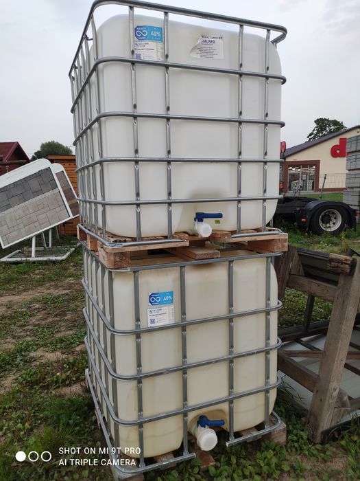 Bańka 1000 L sprawna zbiornik beczka na wodę paliwo  Transport