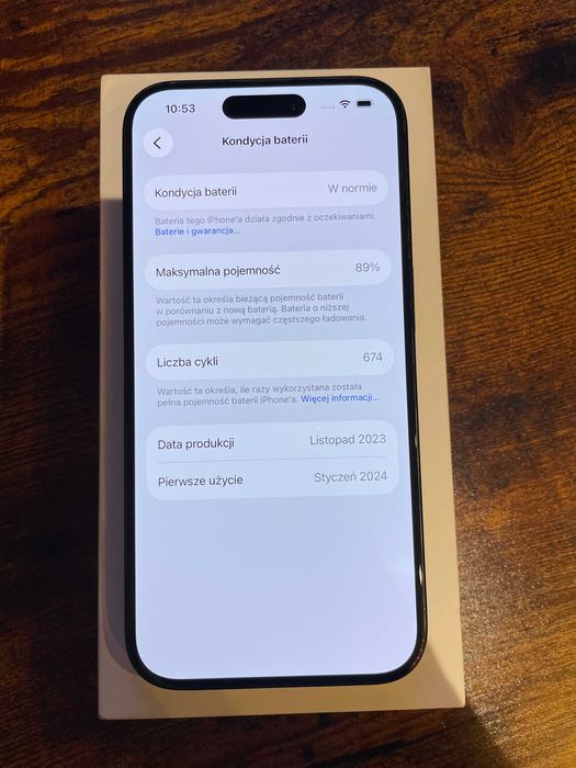 iphone 15 pro 89% jak nowy