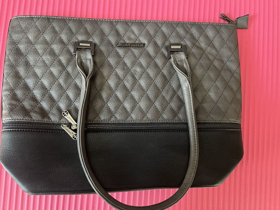 Torebka Gallantry szaro-czarna