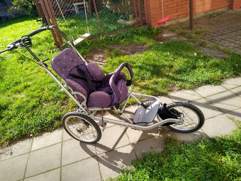 Przyczepka rowerowa, wózek trójkołowy, do biegania, wózek