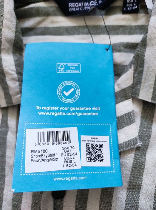 L Regatta оригінальна чоловіча сорочка, рубашка