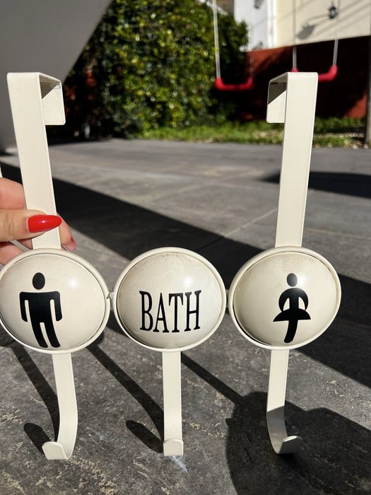 Cabide de casa de banho para porta