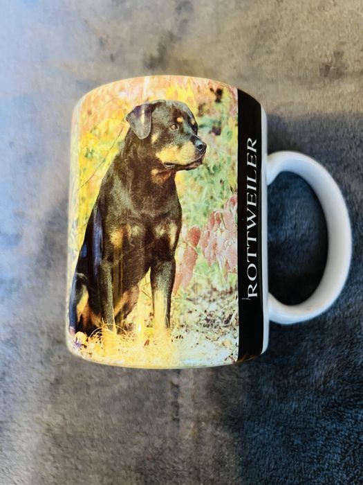 Керамічна чашка з принтом «Ротвейлер» (Rottweiler) / Колекційна кружка Thailand