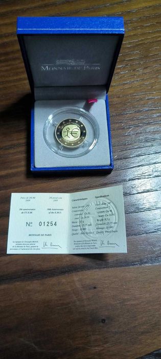 Moeda 2€ 2009 França Proof - NOVO PREÇO