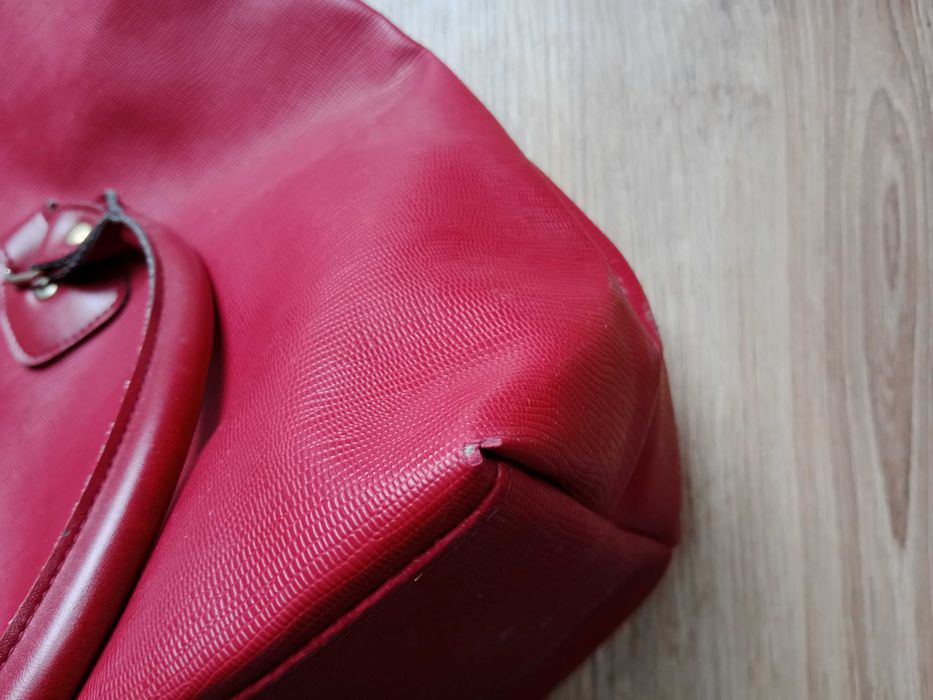 Duża torba torebka bordowa