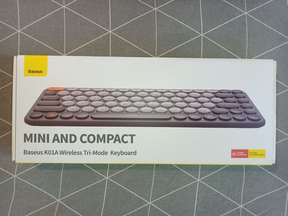 Бездротова клавіатура Baseus K01A Wireless Tri-Mode Keyboard 2.4G/BT1+BT2