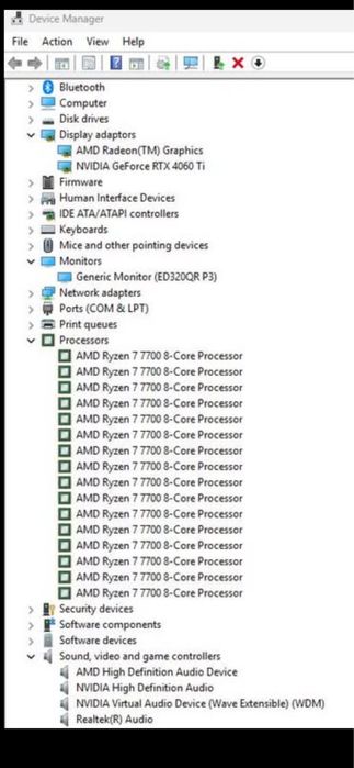 Rtx 4060 ti + Ryzen 7 7700 Novos