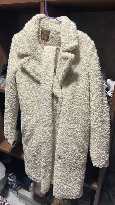 Шуба з штучної альпаки