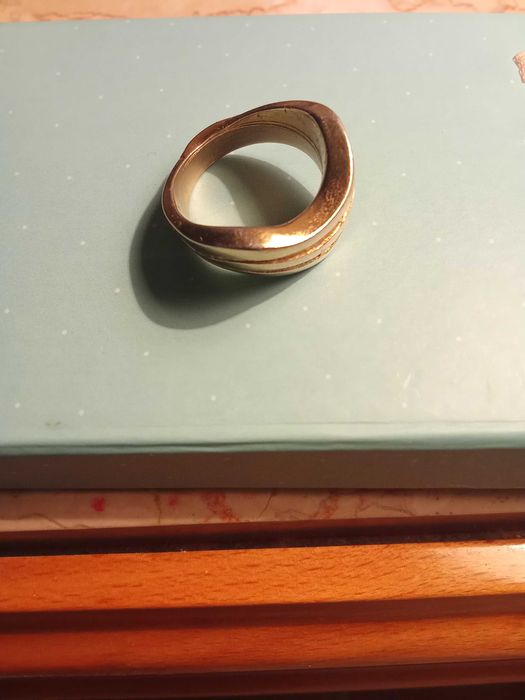 Anel banho ouro 16cm círculo