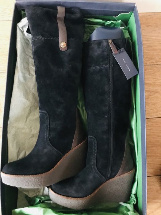 Nowe Wysokie Buty Kozaki Tommy Hilfiger rozm 37