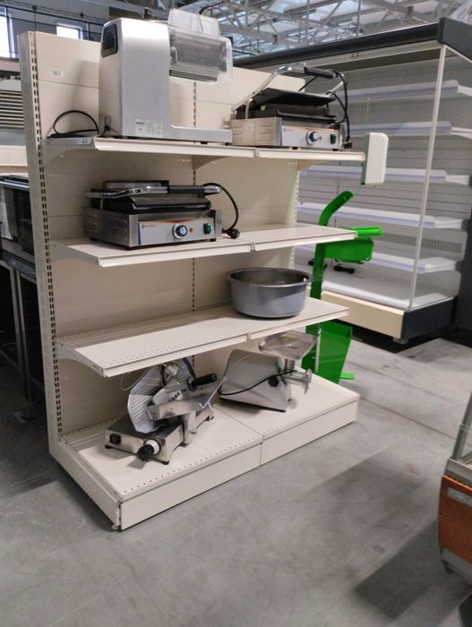 Regały sklepowe metalowe przyścienny gondola regał gondole