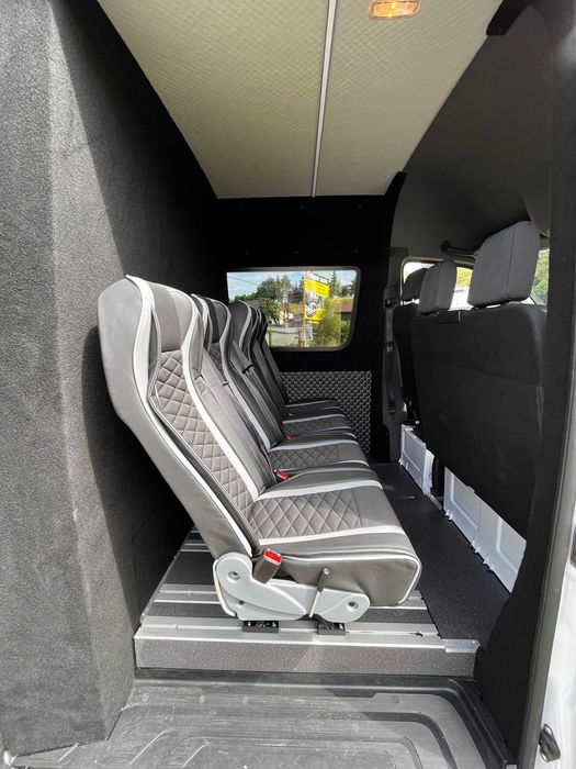 zabudowa busa  - siedzenia,, montaż, homologacja