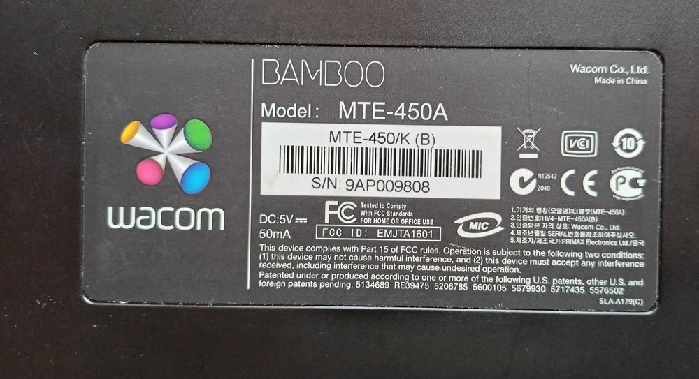 Tablet graficzny Wacom Bamboo - MTE-450 sprawny nie używany