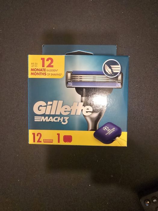 Oryginalne wkłady Gillette Mach3 – Duży zestaw 12 sztuk NOWE