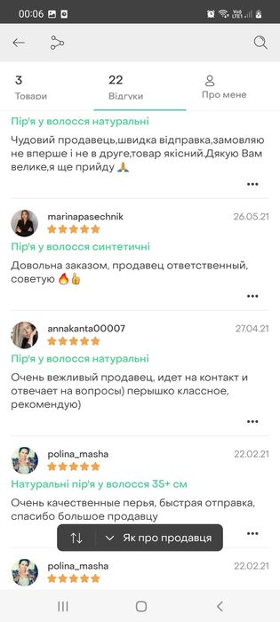 Перья в волосы натуральные пір'я натуральне 30+см