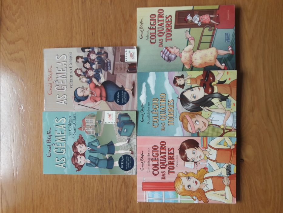 Coleção AS GÉMEAS e COLÉGIO DAS 4 TORRES, de Enid Blyton