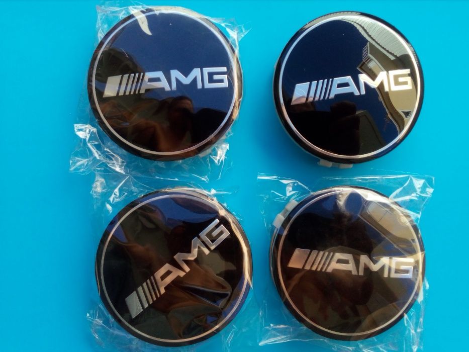 centros jante Mercedes 75mm emblemas tampa logótipo encaixe AMG CLA VW