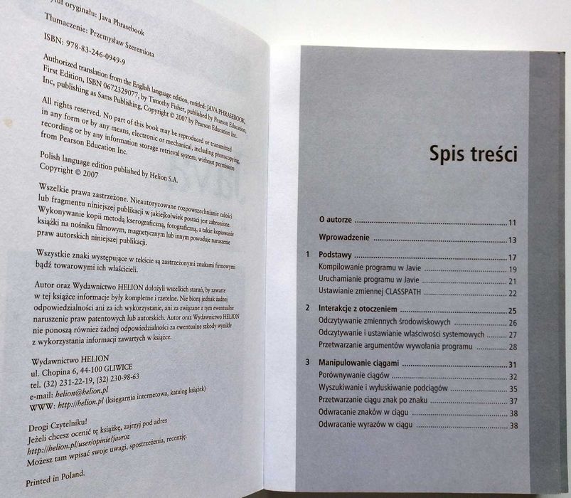 ### Java. Rozmówki - Timothy R. Fisher ###