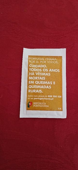 Pacote de açúcar Delta Portugal chama
