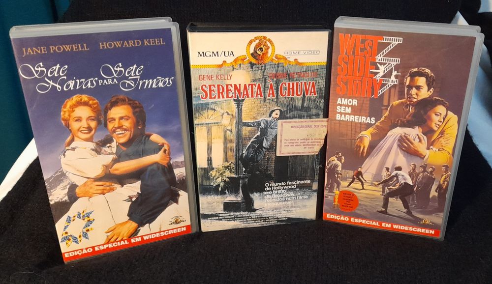 3 obras primas Musicais : pack de 3 VHS com caixa
