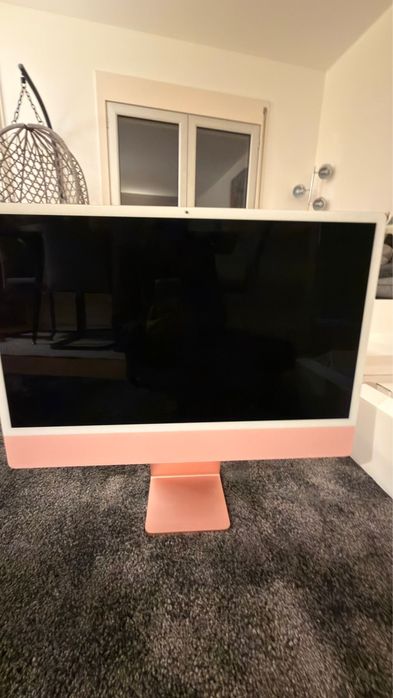 iMac 24” Apple M1 Rosa | 8GB RAM | SSD 256GB | Completo na Caixa