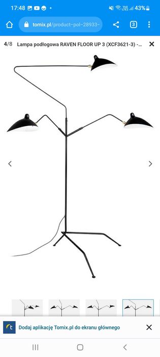 Lampa stojąca pokojowa