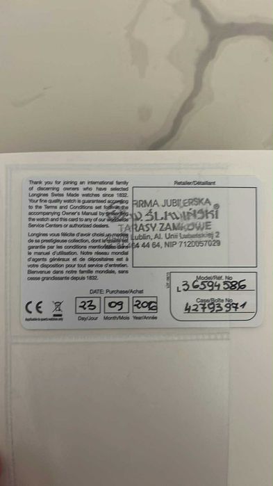 Zegarek męski Longines