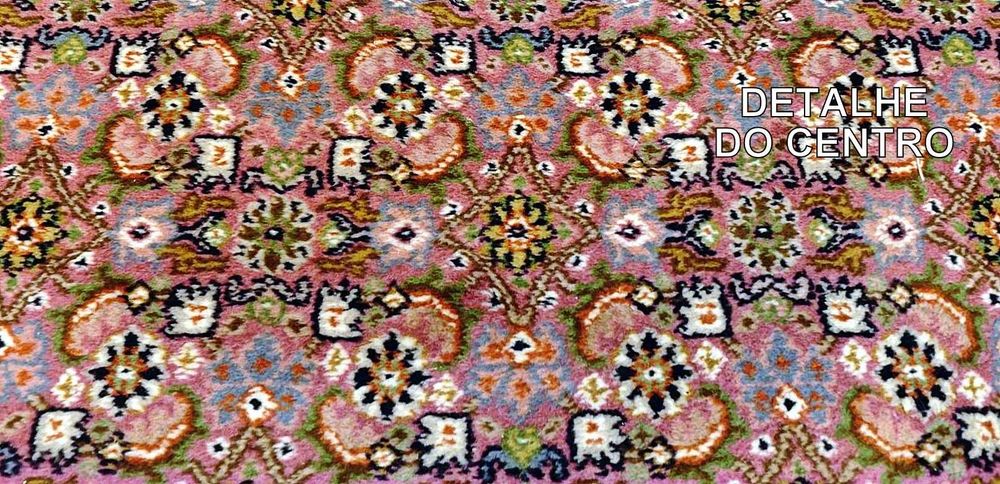 Tapete Persa TABRIZ original, Lã sobre Algodão, feito à mão e com 180cm x 120cm
