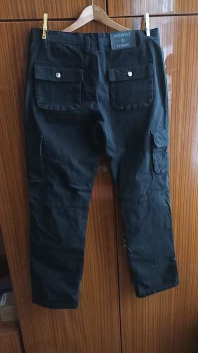 Spodnie męskie bojówki TXM czarne rozm. 31. M