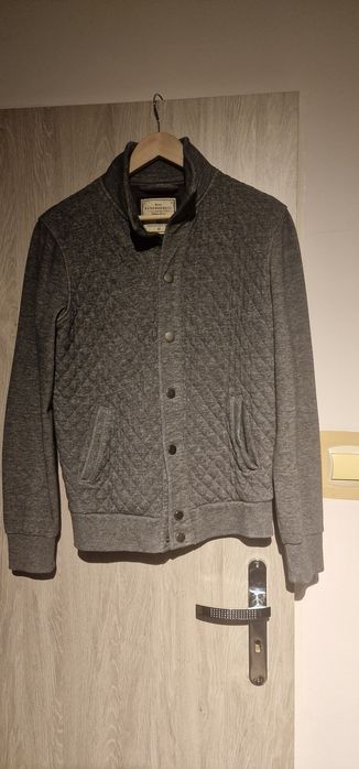 Bluza, kurtka bomberka  uniseks szara zapinana na napy S Reserved