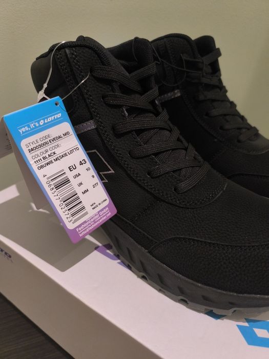 Buty zimowe Lotto rozmiar 43, męskie, Nowe. Okazja