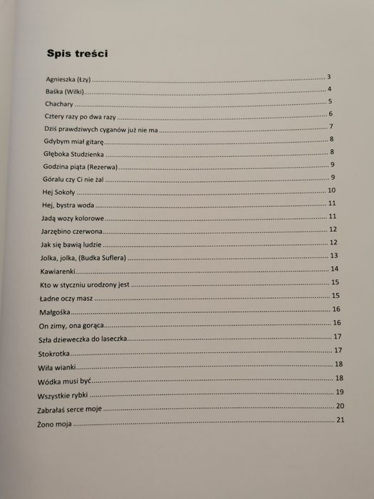 Śpiewnik na wesele 13 sztuk