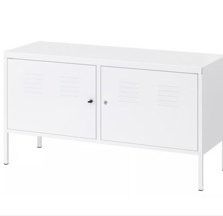 Armário, branco, Metal 119x63 cm