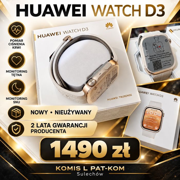 Huawei Watch D3..Nowy gwarancja producentA.. PAT-KOM