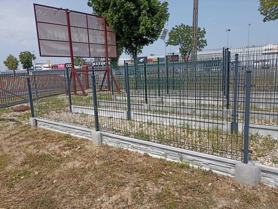 ogrodzenia ogrodzenie panelowe panele słupki brama furtka płot palety