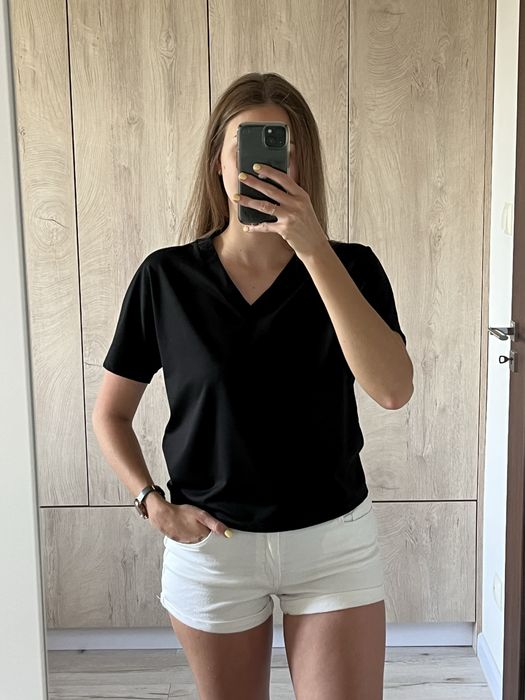 Czarna bluzka boxy reserved XS