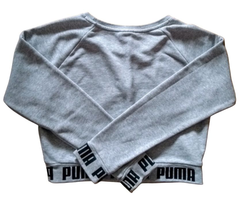 Szara, krótka bluza / crop top – Puma – M / 38