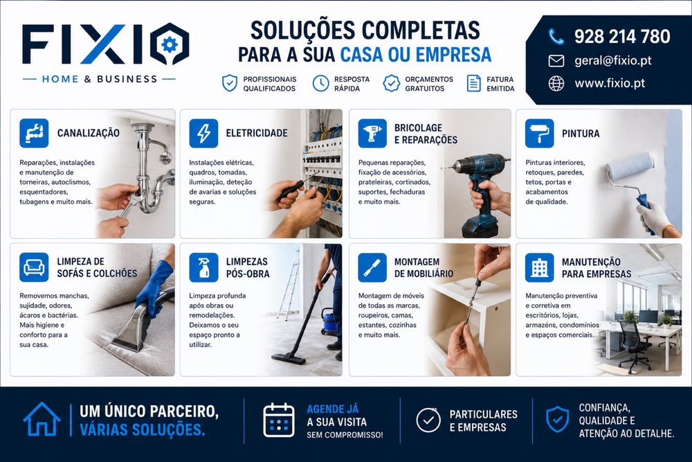 Manutenção, Reparações e Limpeza Profissional