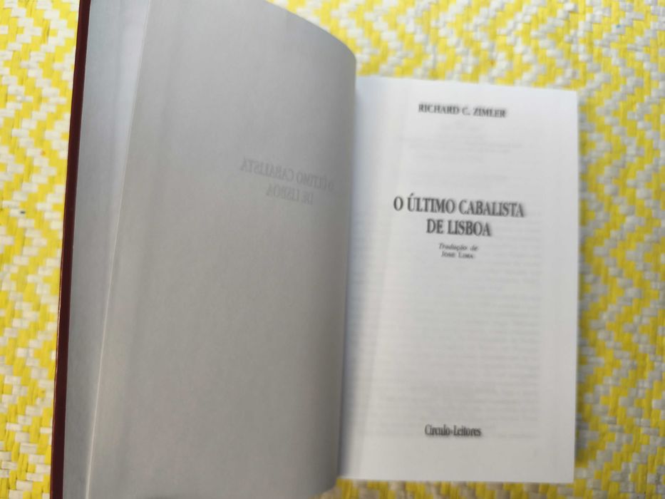O último cabalista de Lisboa – 
Rochard C. Zimler