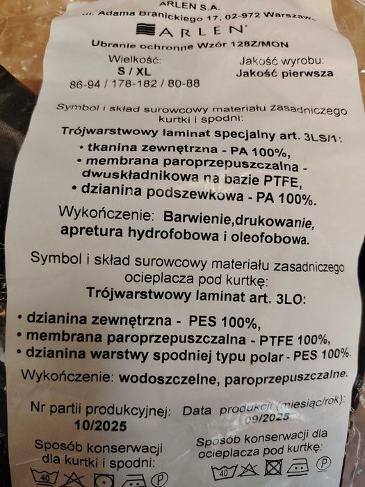 Ubranie ochronne