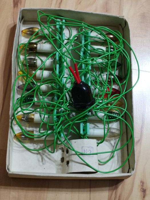 Oświetlenie choinkowe retro PRL