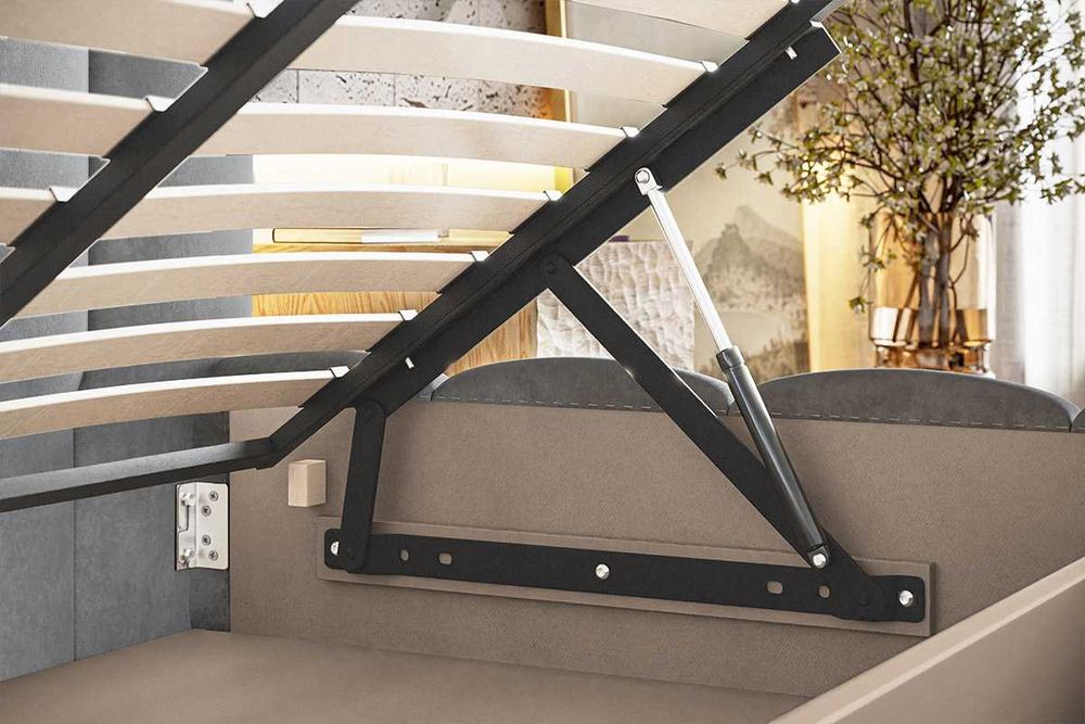 Łóżko tapicerowane pikowane PAUL 90x200 pojemnik stelaż kolor