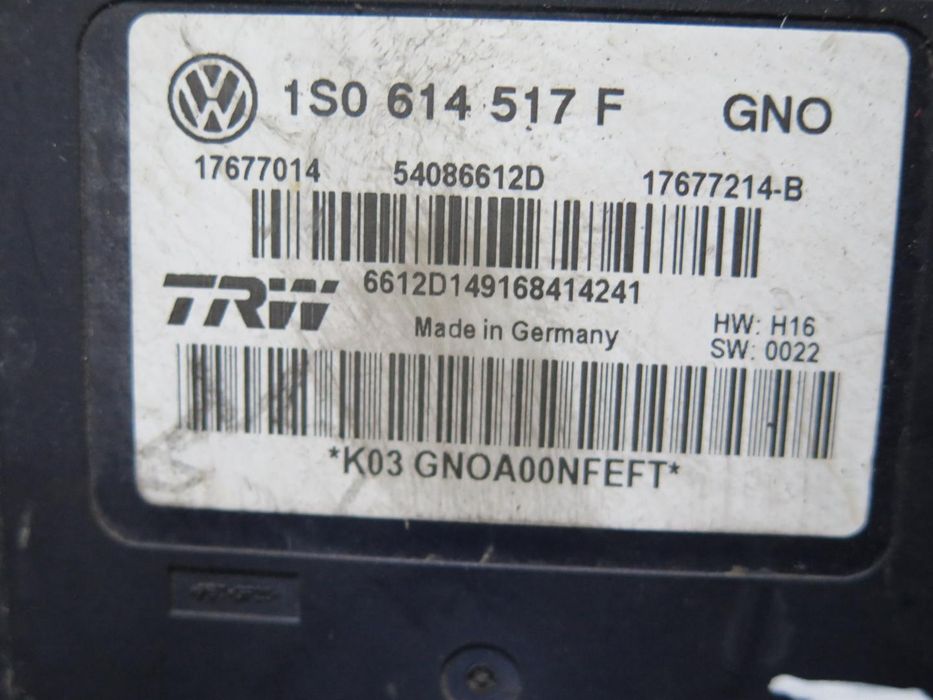 Módulo De Abs Skoda Rapid (Nh3) Ref: 1S0614517F | 2012 - 2025