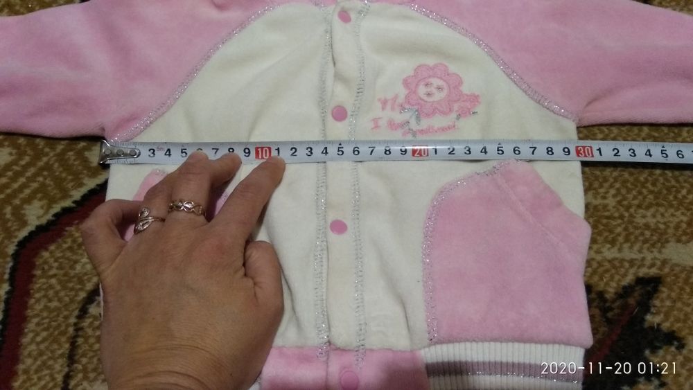 Велюровый костюмчик тройка для девочки