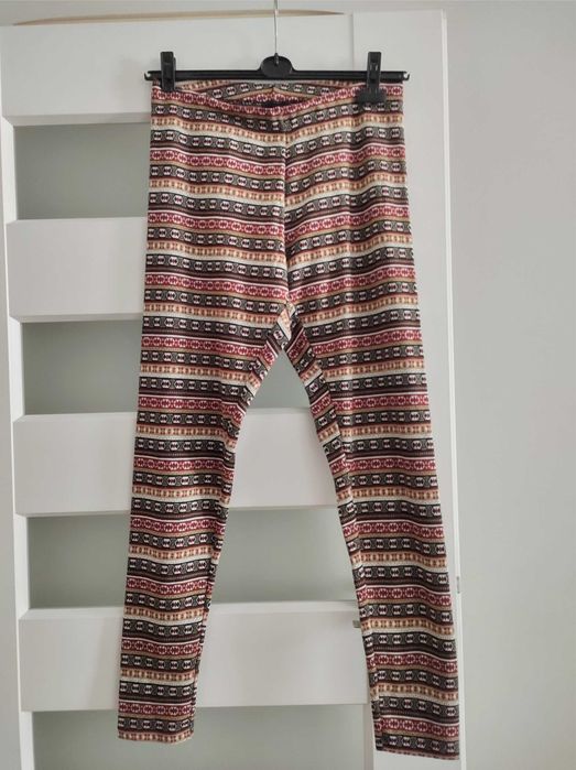 Legginsy getry Esmara norweski wzór etno zimowe M 40 42