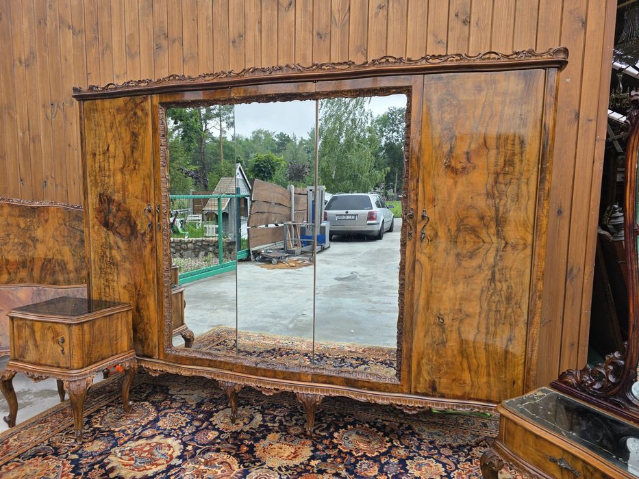 Sypialnia ART DECO barok orzech komplet #1912 Stylowy Węgrów